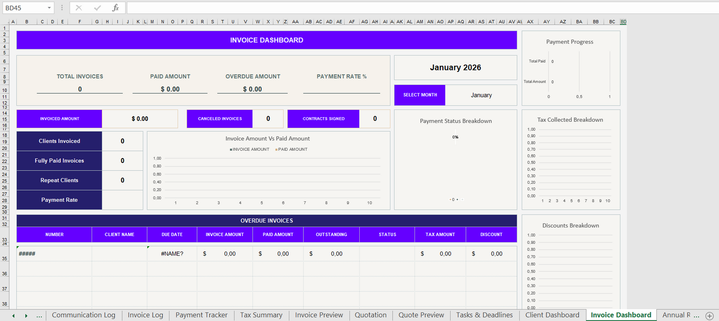 Ultimate Invoice + Client Management Pack